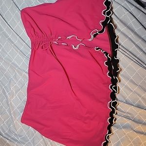Pink & Black Swim skirt